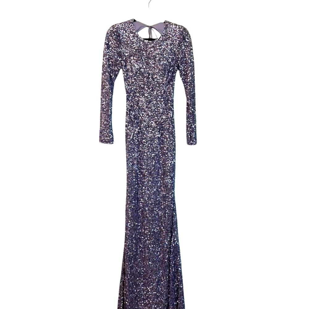 Sherri Hill Prom Dress Long Sleeve Sequin Gown
